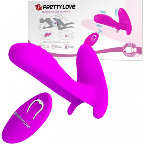 Stimulator Cuplu Remote Control 12 Moduri Vibratii Silicon USB Mov, #9, Erotic24.ro