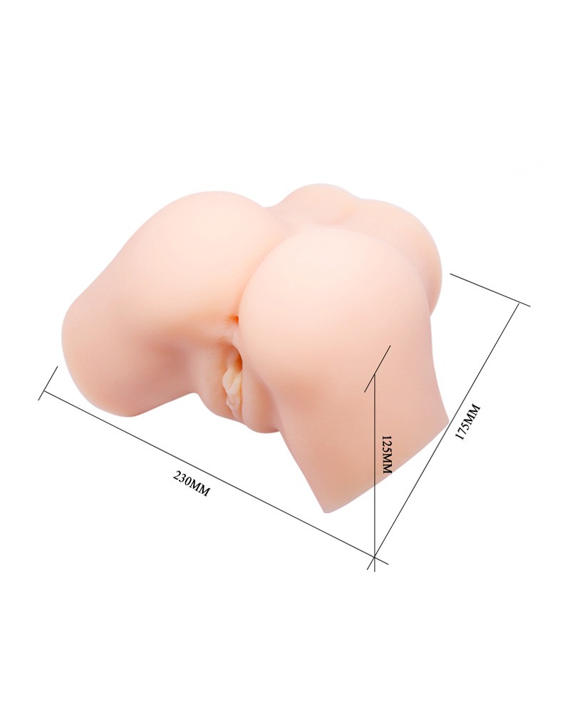 Masturbator Samantha Pussy&Ass, Multispeed, TPR, Autolubrifiant, Natural, 2 kg, #9, Erotic24.ro