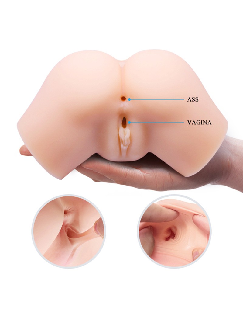 Masturbator Samantha Pussy&Ass, Multispeed, TPR, Autolubrifiant, Natural, 2 kg, #4, Erotic24.ro