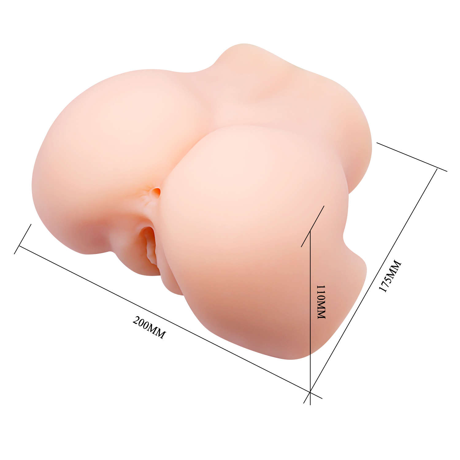 Masturbator Crazy Bull Veronica Vagin&Anus, Multispeed, TPR, Autolubrifiant, Natural, 1.6 kg, #6, Erotic24.ro