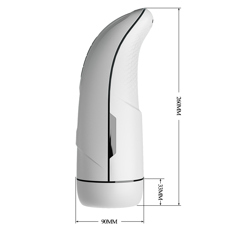 Masturbator Marissa, Licking, Vibrating, Heating, TPE, USB, Alb, 26 cm, #6, Erotic24.ro