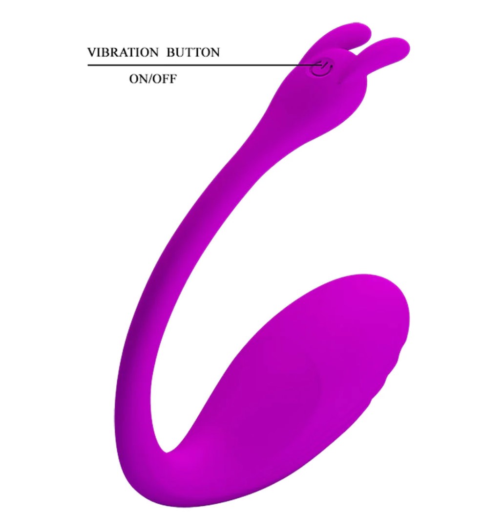 Ou Vibrator Catalina, Bluetooth Control Free App, Silicon, USB, Mov, #6, Erotic24.ro