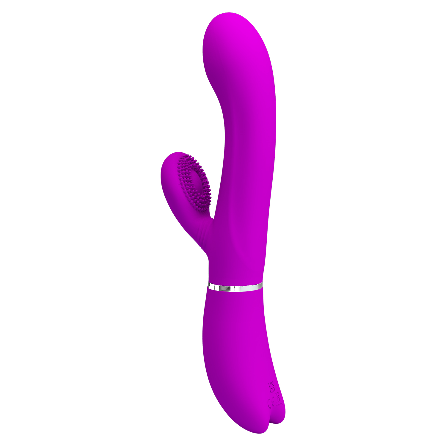 Vibrator Iepuras Pretty Love, 12+4 Moduri Stimulatoare, Silicon, USB, Mov, 20.8 cm, Nr. 4, Erotic24.ro