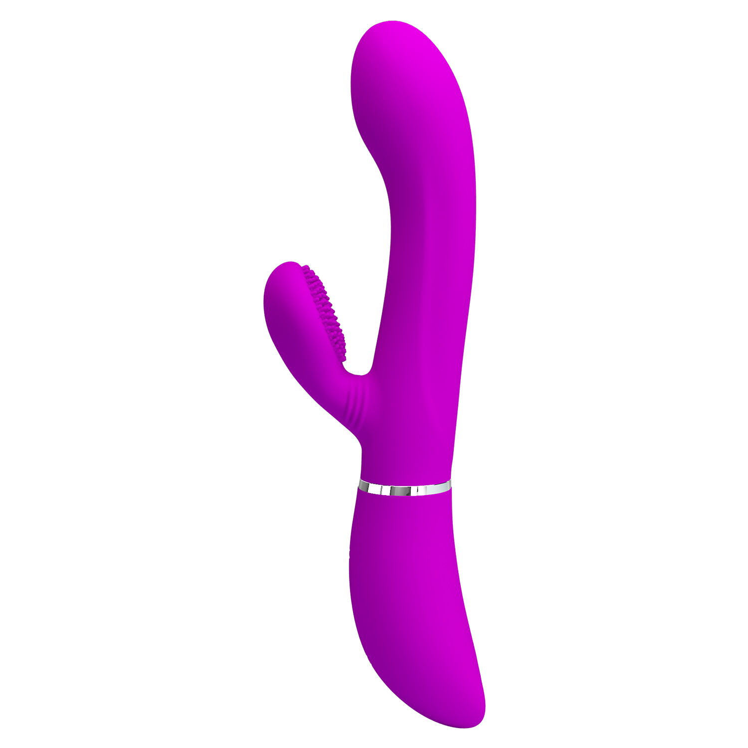 Vibrator Iepuras Pretty Love, 12+4 Moduri Stimulatoare, Silicon, USB, Mov, 20.8 cm, Nr. 2, Erotic24.ro