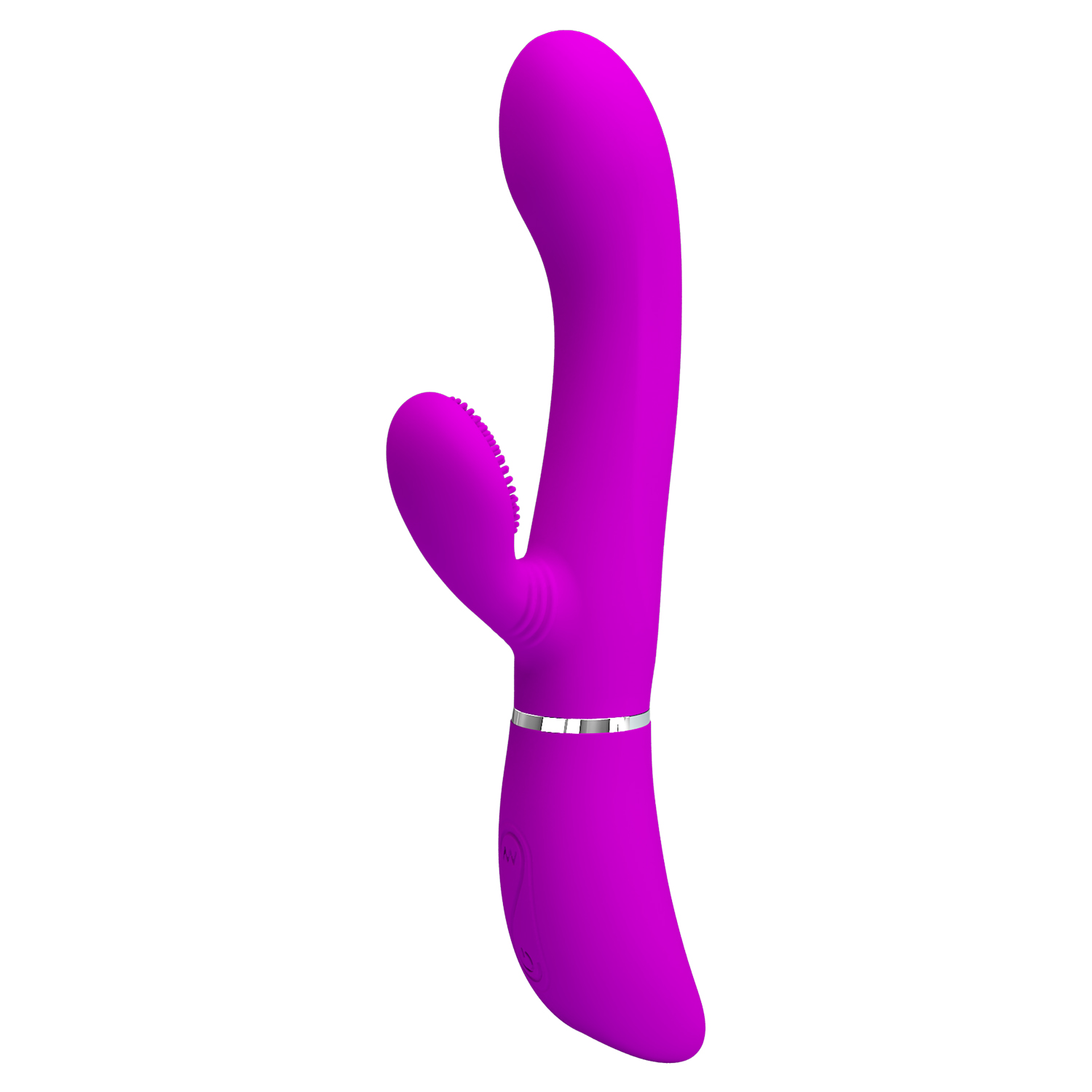 Vibrator Iepuras Pretty Love, 12+4 Moduri Stimulatoare, Silicon, USB, Mov, 20.8 cm, Nr. 3, Erotic24.ro