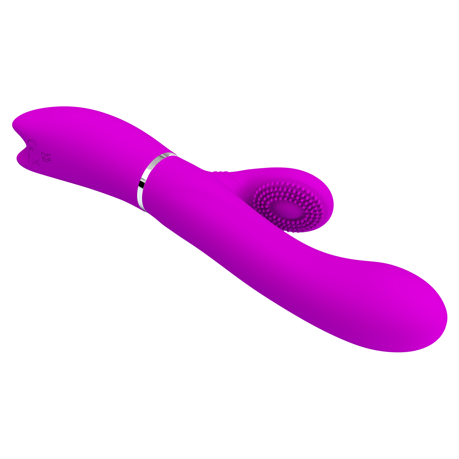 Vibrator Iepuras Pretty Love, 12+4 Moduri Stimulatoare, Silicon, USB, Mov, 20.8 cm, Nr. 5, Erotic24.ro