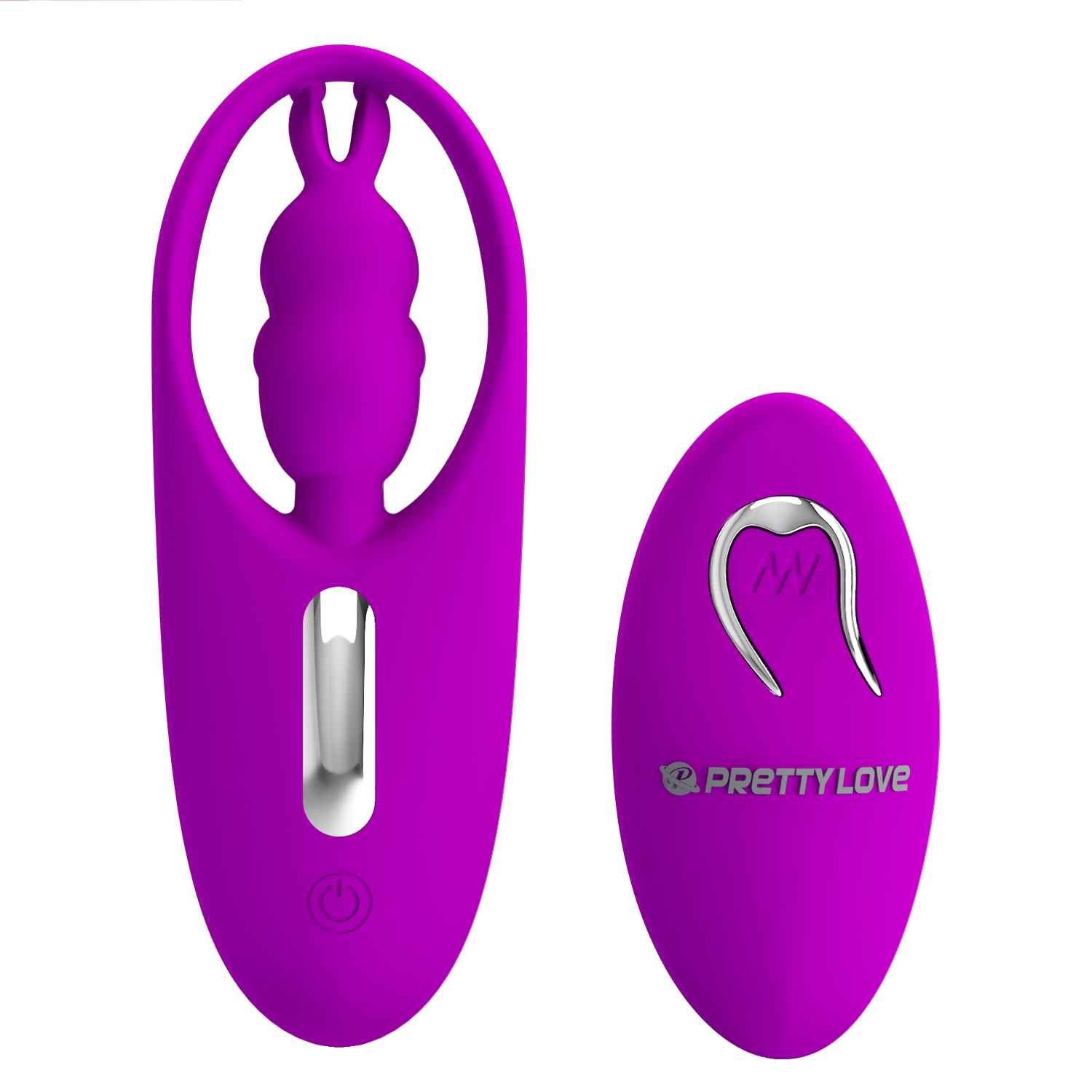 Vibrator Bikini Pretty Love Wild Rabbit, 12 Moduri Vibratii, Remote Control, Silicon, USB, Mov, #2, Erotic24.ro