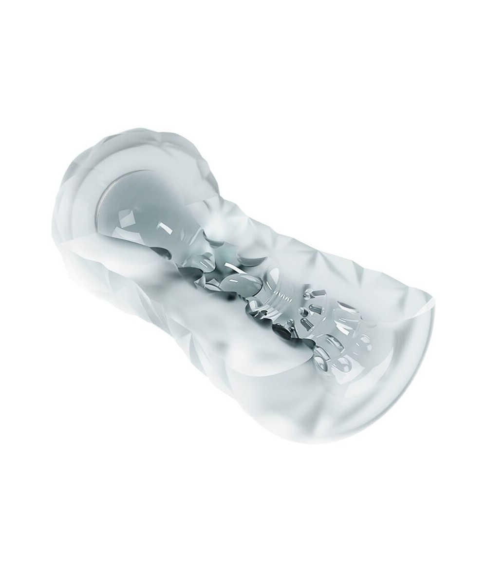 Masturbator Fantasy cu Bila de Intensitate, TPR, Transparent, 15 cm, #4, Erotic24.ro