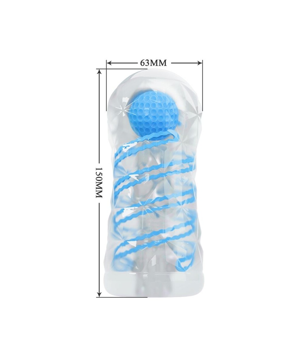 Masturbator Fantasy cu Bila de Intensitate, TPR, Transparent, 15 cm, #5, Erotic24.ro