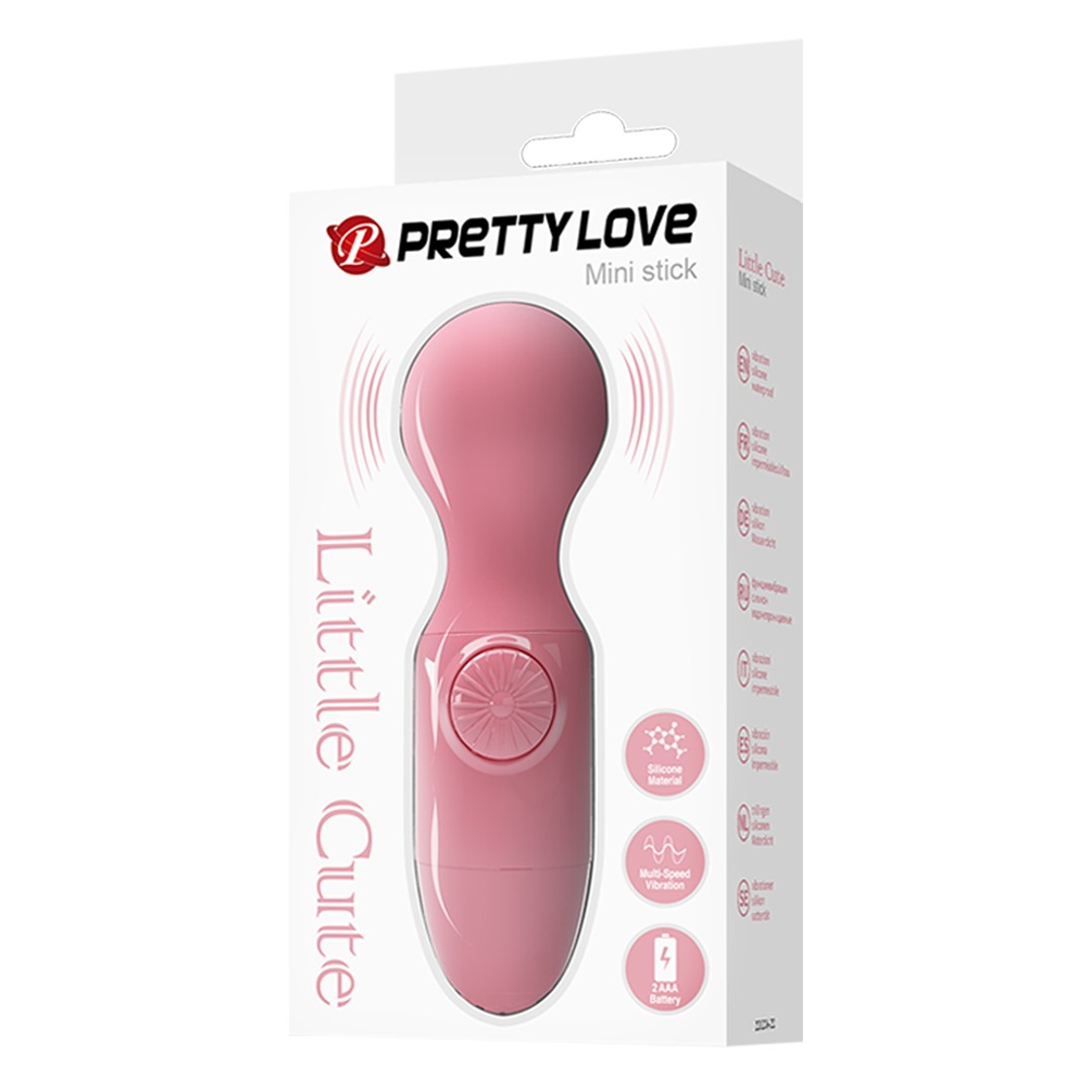 Vibrator Wand Multispeed Little Cute, Roz, #8, Erotic24.ro