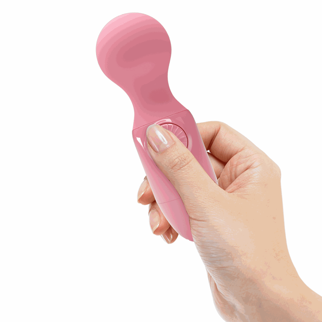 Vibrator Wand Multispeed Little Cute, Roz, #5, Erotic24.ro