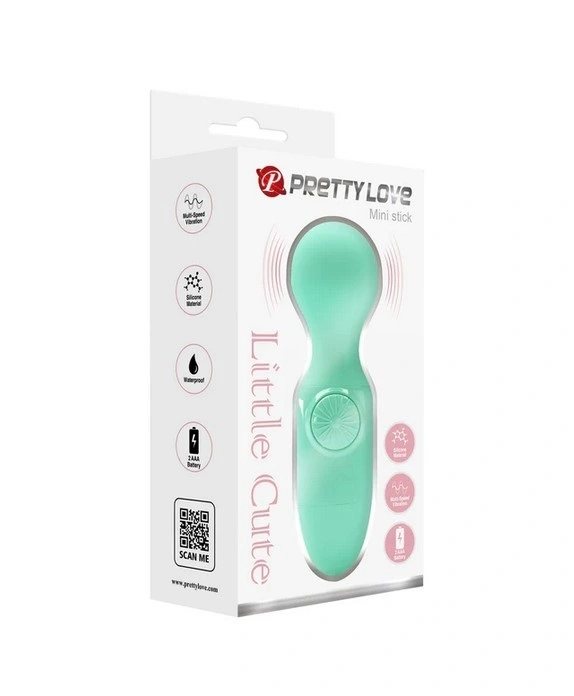 Vibrator Wand Multispeed Little Cute, Verde, Nr. 5, Erotic24.ro