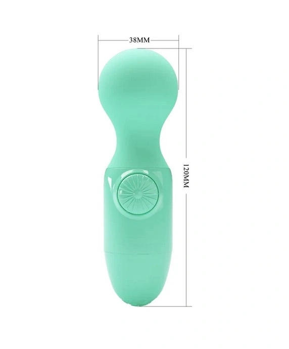 Vibrator Wand Multispeed Little Cute, Verde, Nr. 4, Erotic24.ro