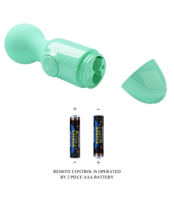 Vibrator Wand Multispeed Little Cute, Verde, Nr. 3, Erotic24.ro