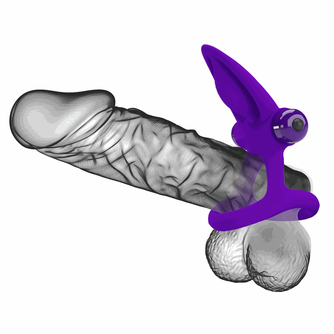 Inel Penis Pretty Love Vibration Cock Ring, 10 Moduri Vibratii, Silicon, Violet, Nr. 7, Erotic24.ro
