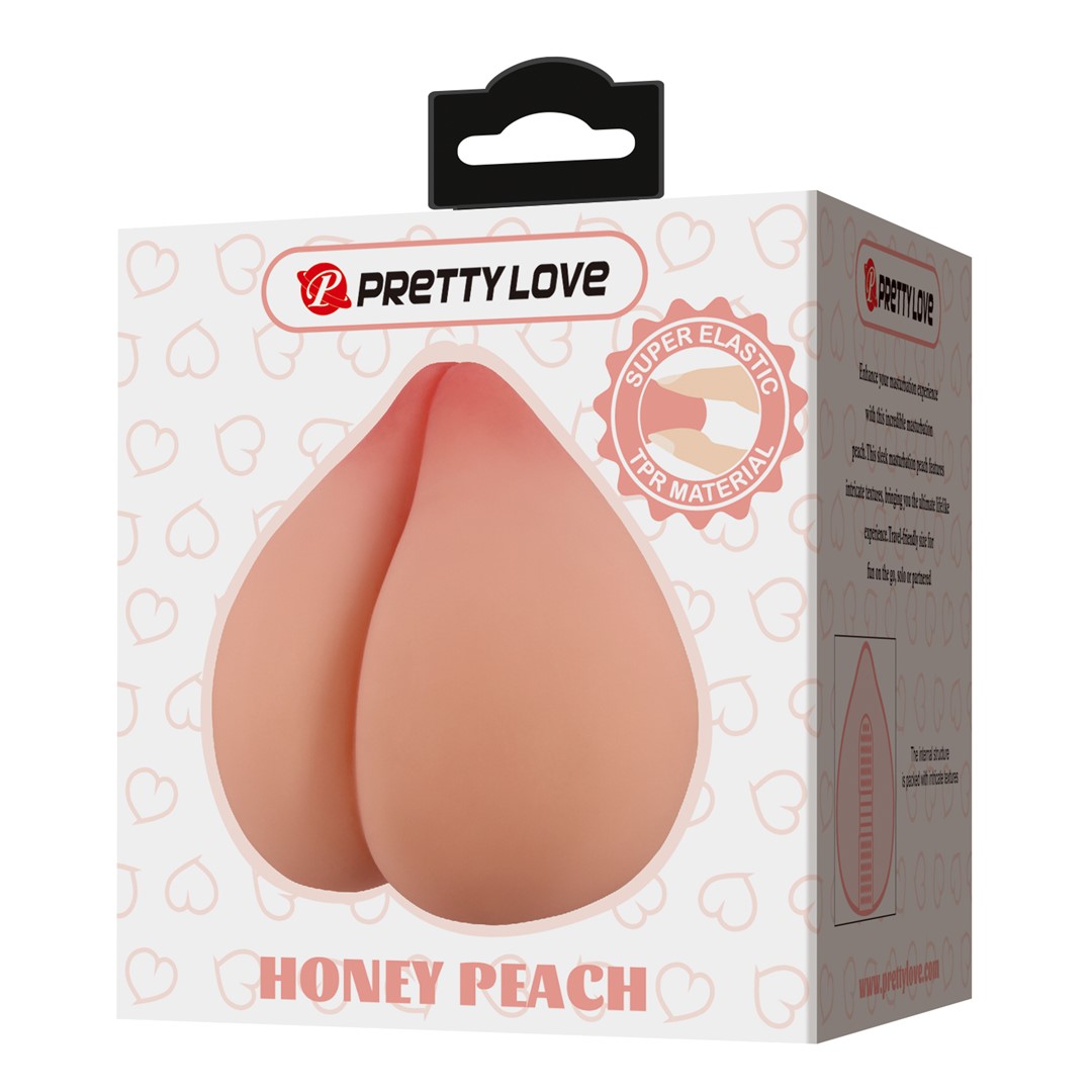 Masturbator Honey Peach, TPR, Natural, 9.5 cm, #6, Erotic24.ro