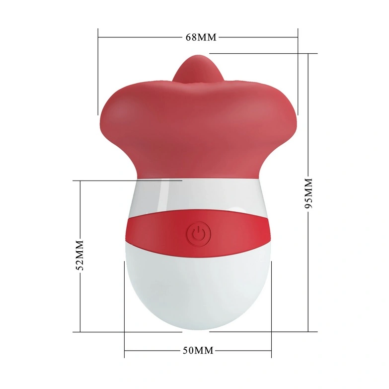 Stimulator Clitoris Pretty Love Mina, 10 Moduri Licking, TPE, USB, Rosu/Alb, Nr. 4, Erotic24.ro