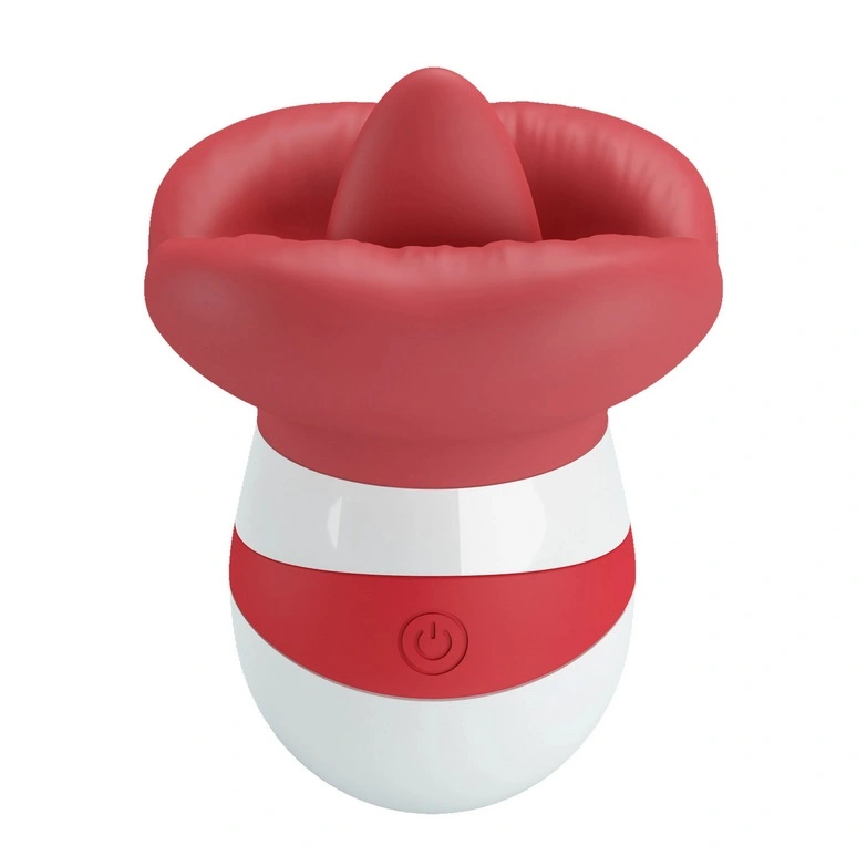 Stimulator Clitoris Pretty Love Mina, 10 Moduri Licking, TPE, USB, Rosu/Alb, Nr. 2, Erotic24.ro