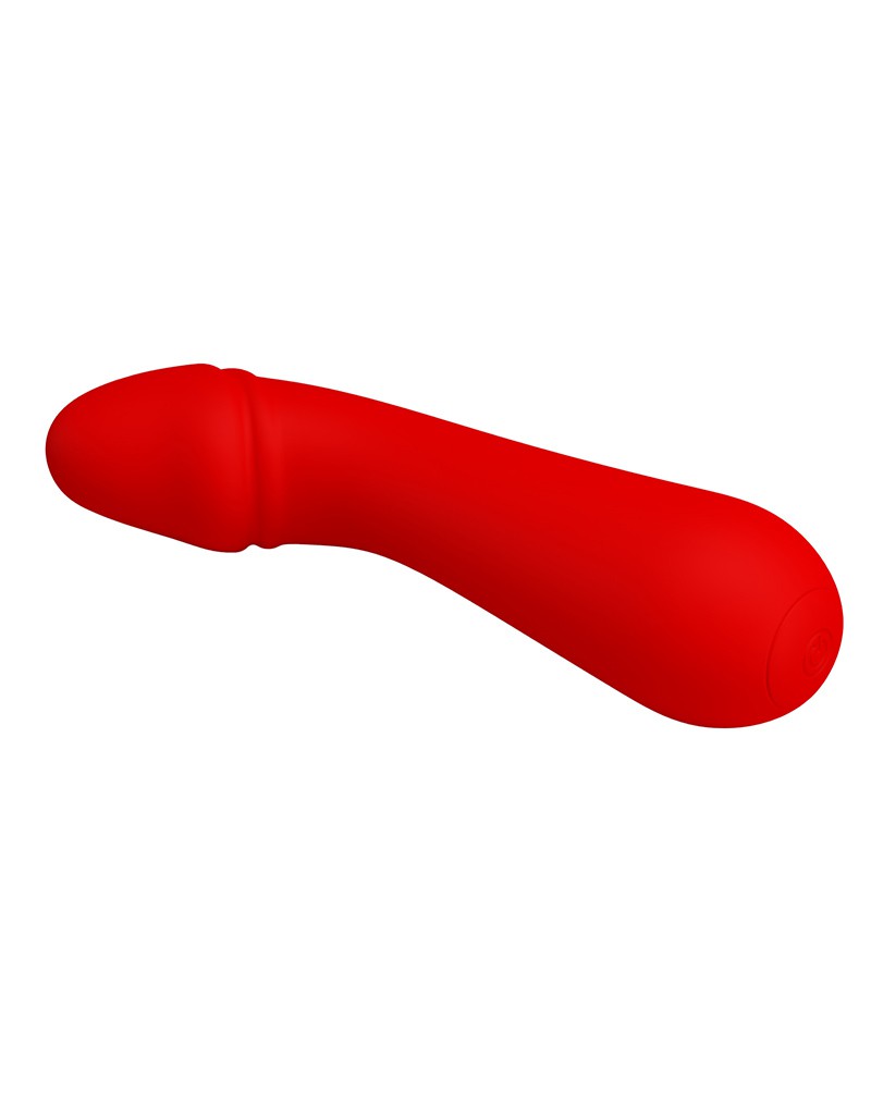 Vibrator Punctul G Cetus, 12 Moduri Vibratii, Sillicon, USB, Rosu, 15 cm, #5, Erotic24.ro