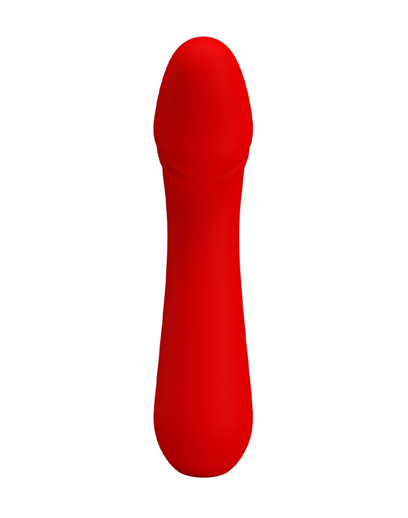 Vibrator Punctul G Cetus, 12 Moduri Vibratii, Sillicon, USB, Rosu, 15 cm, #3, Erotic24.ro