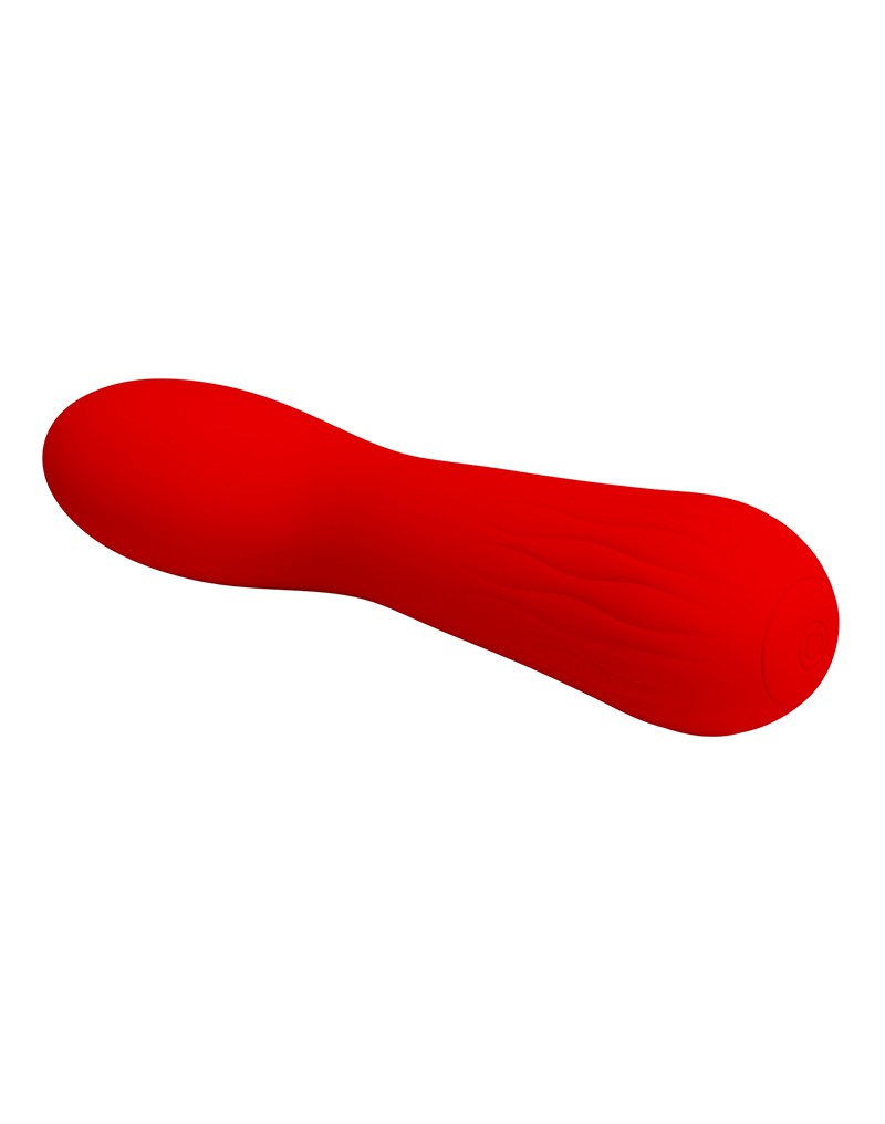Vibrator Punctul G Faun, 12 Moduri Vibratii, Silicon, USB, Rosu, 15 cm, Nr. 4, Erotic24.ro