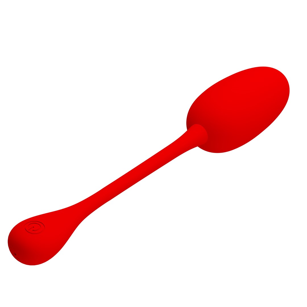 Ou Vibrator Knucker, 12 Moduri Vibratii, Silicon, USB, Rosu, Nr. 3, Erotic24.ro