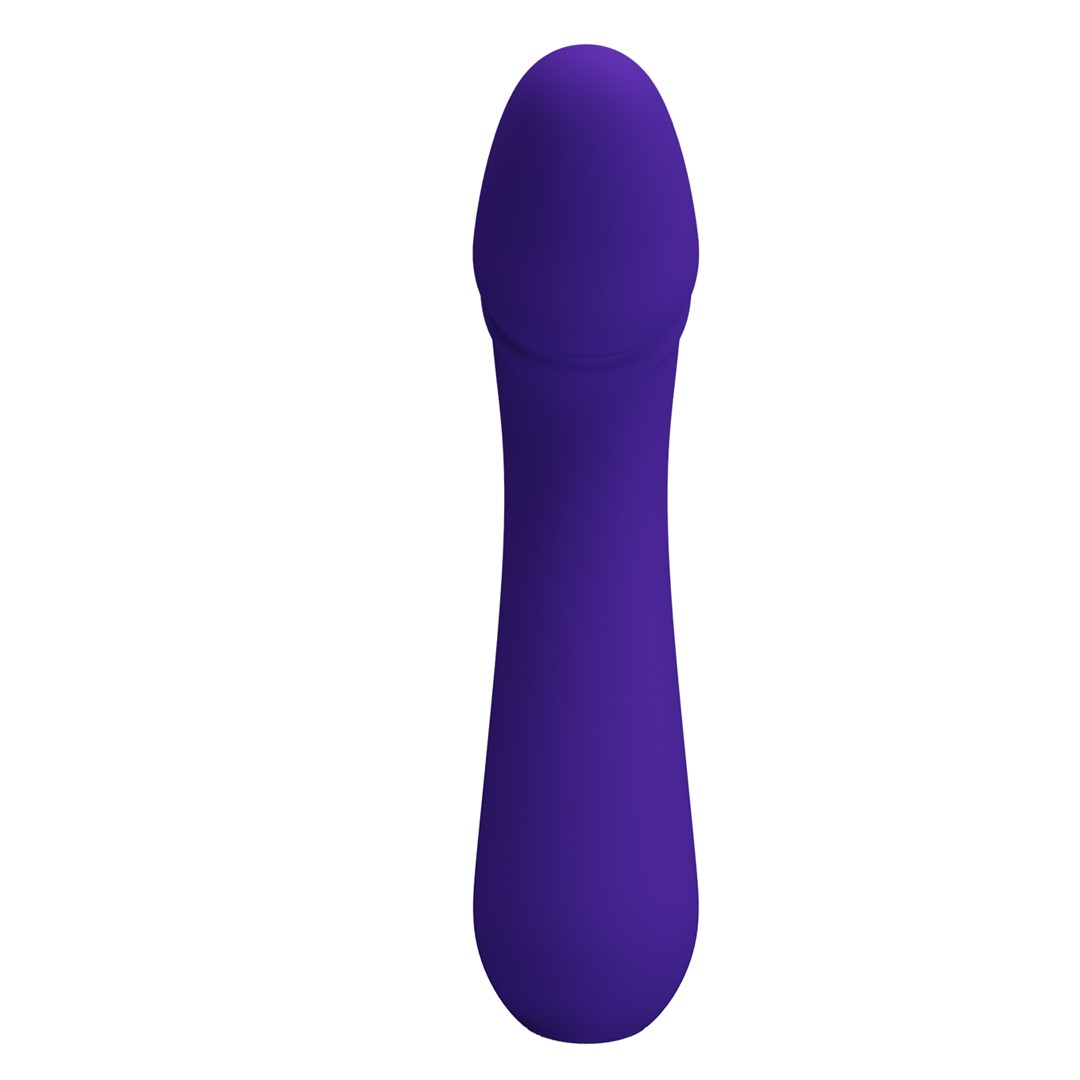 Vibrator Punctul G Cetus, 12 Moduri Vibratii, Sillicon, USB, Violet, 15 cm, Nr. 3, Erotic24.ro