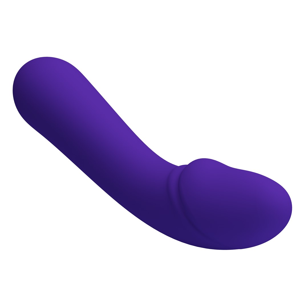 Vibrator Punctul G Cetus, 12 Moduri Vibratii, Sillicon, USB, Violet, 15 cm, Nr. 4, Erotic24.ro