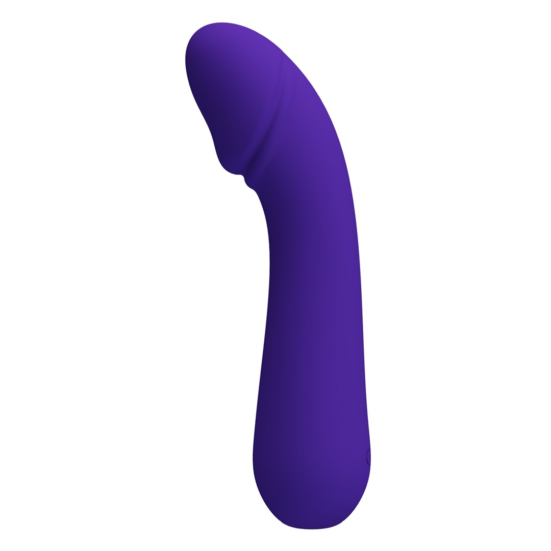 Vibrator Punctul G Cetus, 12 Moduri Vibratii, Sillicon, USB, Violet, 15 cm, Nr. 2, Erotic24.ro