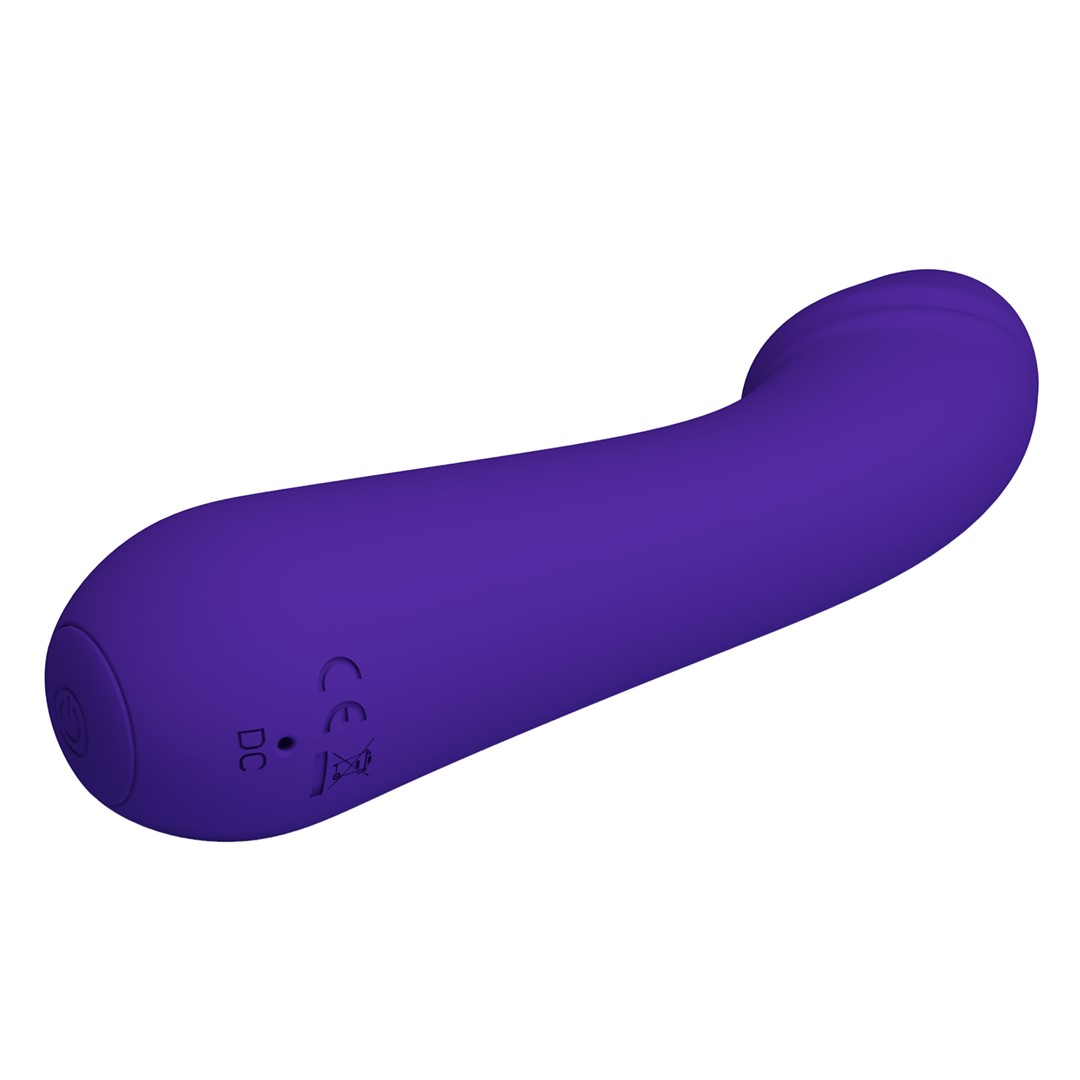 Vibrator Punctul G Cetus, 12 Moduri Vibratii, Sillicon, USB, Violet, 15 cm, Nr. 5, Erotic24.ro