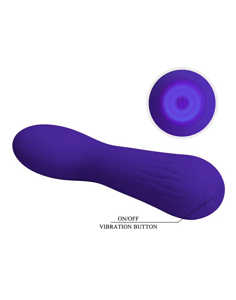 Vibrator Punctul G Faun, 12 Moduri Vibratii, Silicon, USB, Violet, 15 cm, #6, Erotic24.ro
