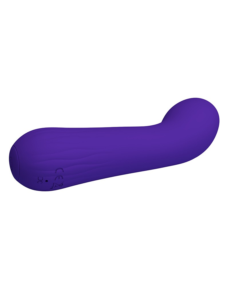 Vibrator Punctul G Faun, 12 Moduri Vibratii, Silicon, USB, Violet, 15 cm, #5, Erotic24.ro
