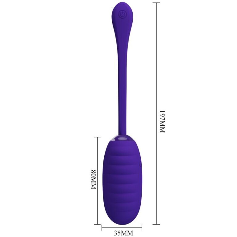 Ou Vibrator Kirk, 12 Moduri Vibratii, Silicon, USB, Violet, Nr. 8, Erotic24.ro