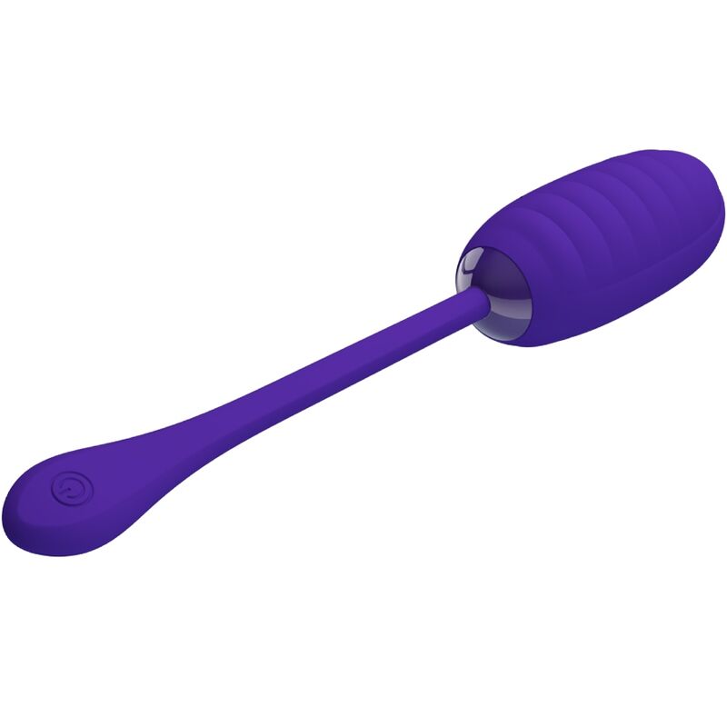Ou Vibrator Kirk, 12 Moduri Vibratii, Silicon, USB, Violet, Nr. 3, Erotic24.ro