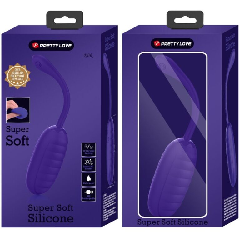 Ou Vibrator Kirk, 12 Moduri Vibratii, Silicon, USB, Violet, Nr. 9, Erotic24.ro