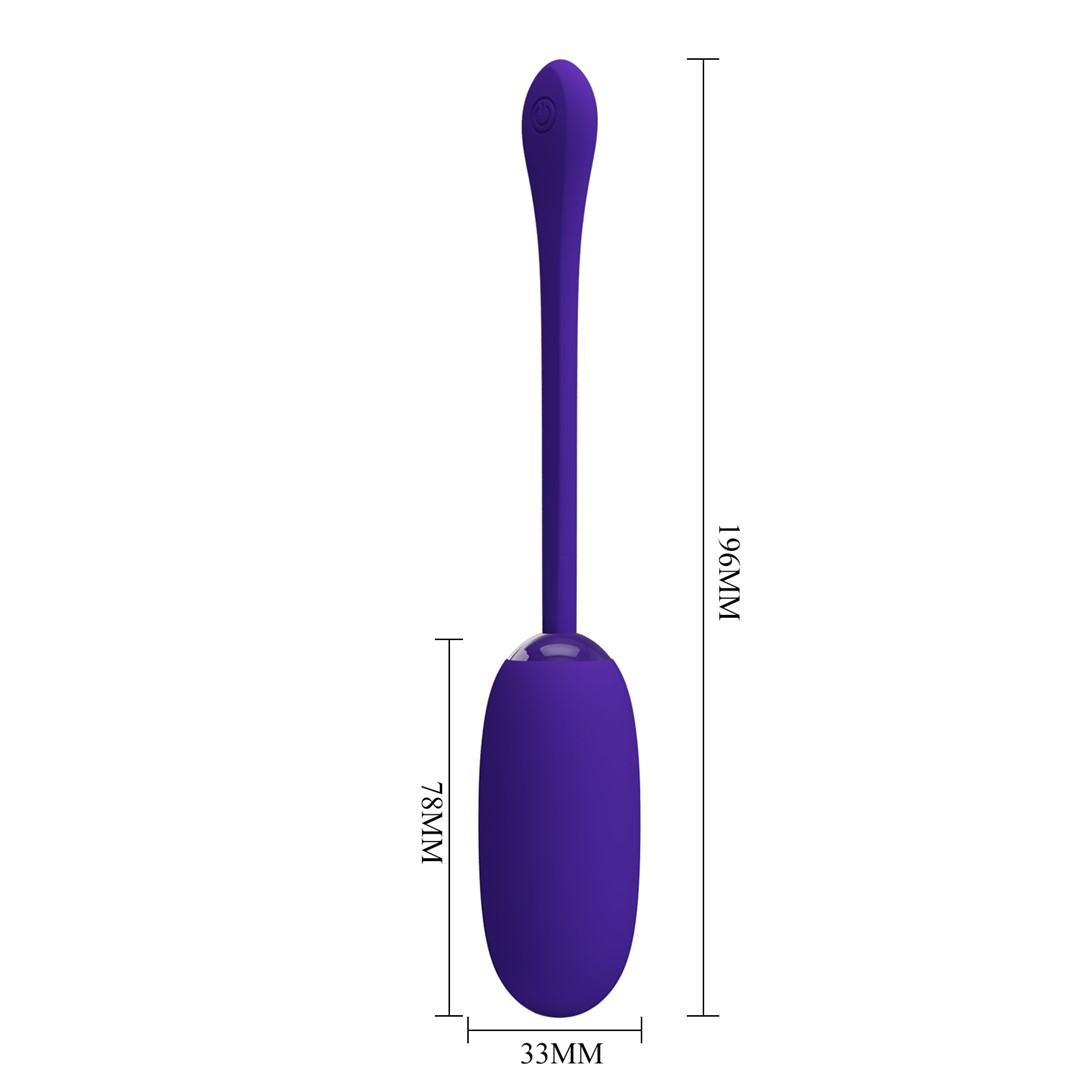 Ou Vibrator Julius, 12 Moduri Vibratii, Silicon, USB, Violet, #9, Erotic24.ro