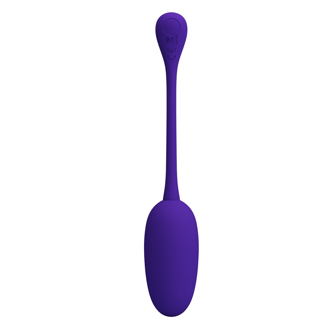 Ou Vibrator Knucker, 12 Moduri Vibratii, Silicon, USB, Violet, Nr. 2, Erotic24.ro