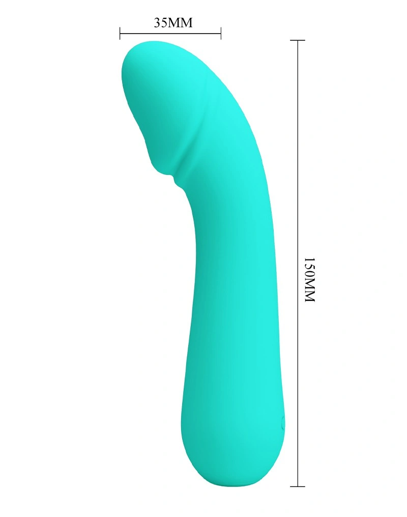 Vibrator Punctul G Cetus, 12 Moduri Vibratii, Sillicon, USB, Turcoaz, 15 cm, #8, Erotic24.ro