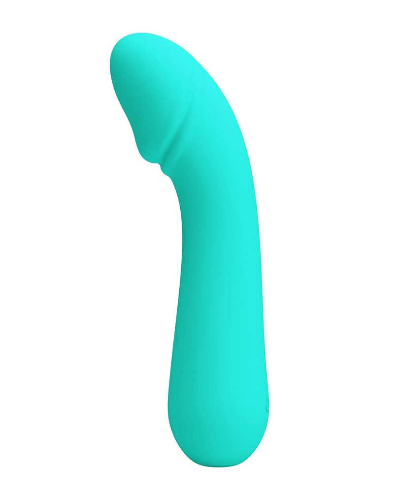 Vibrator Punctul G Cetus, 12 Moduri Vibratii, Sillicon, USB, Turcoaz, 15 cm, #2, Erotic24.ro