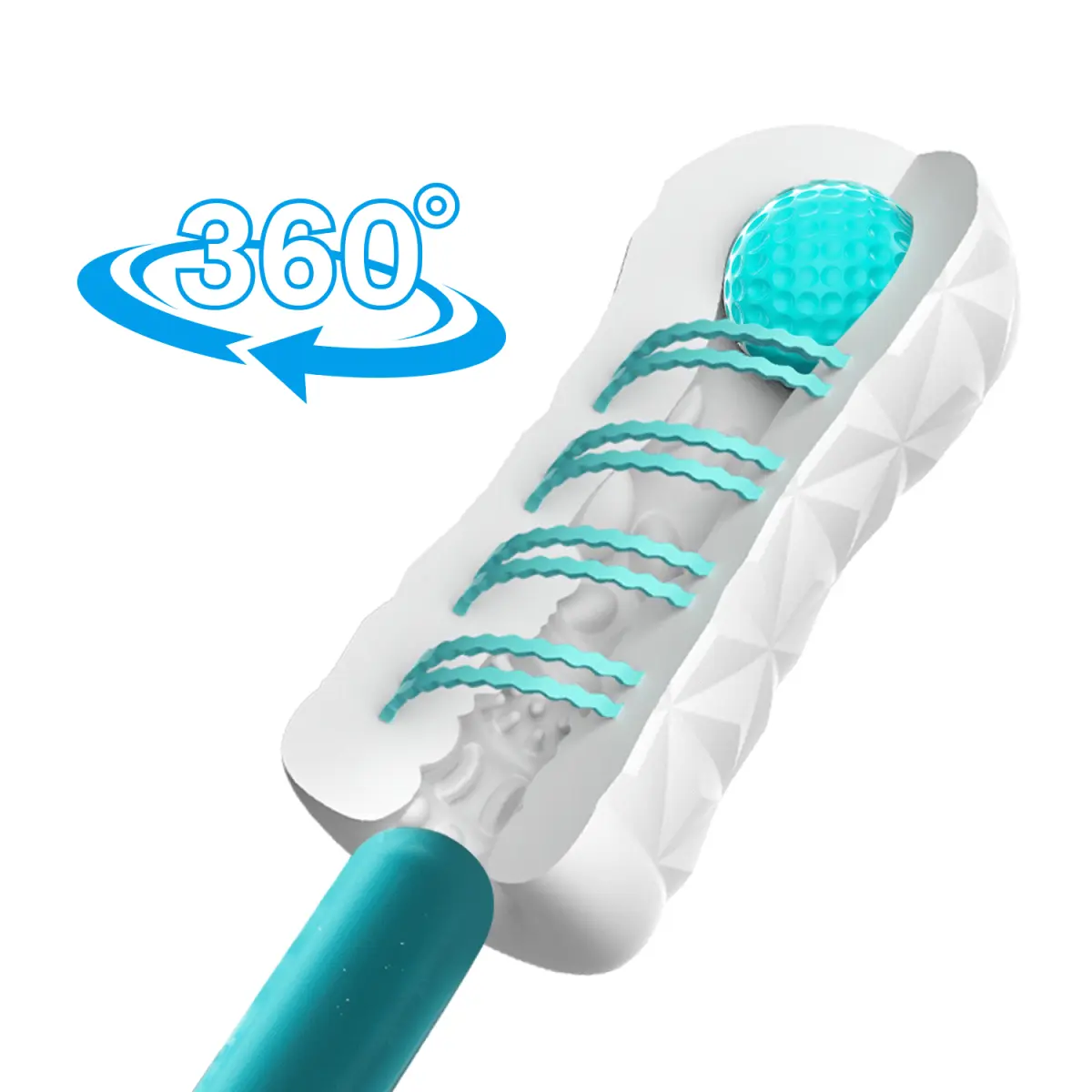 Masturbator cu Bila Victoria Cecil, TPR, Alb, 15 cm, #8, Erotic24.ro