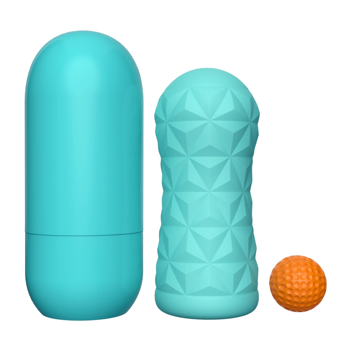 Masturbator cu Bila Victoria Caspar, TPR, Verde, 15 cm, #3, Erotic24.ro