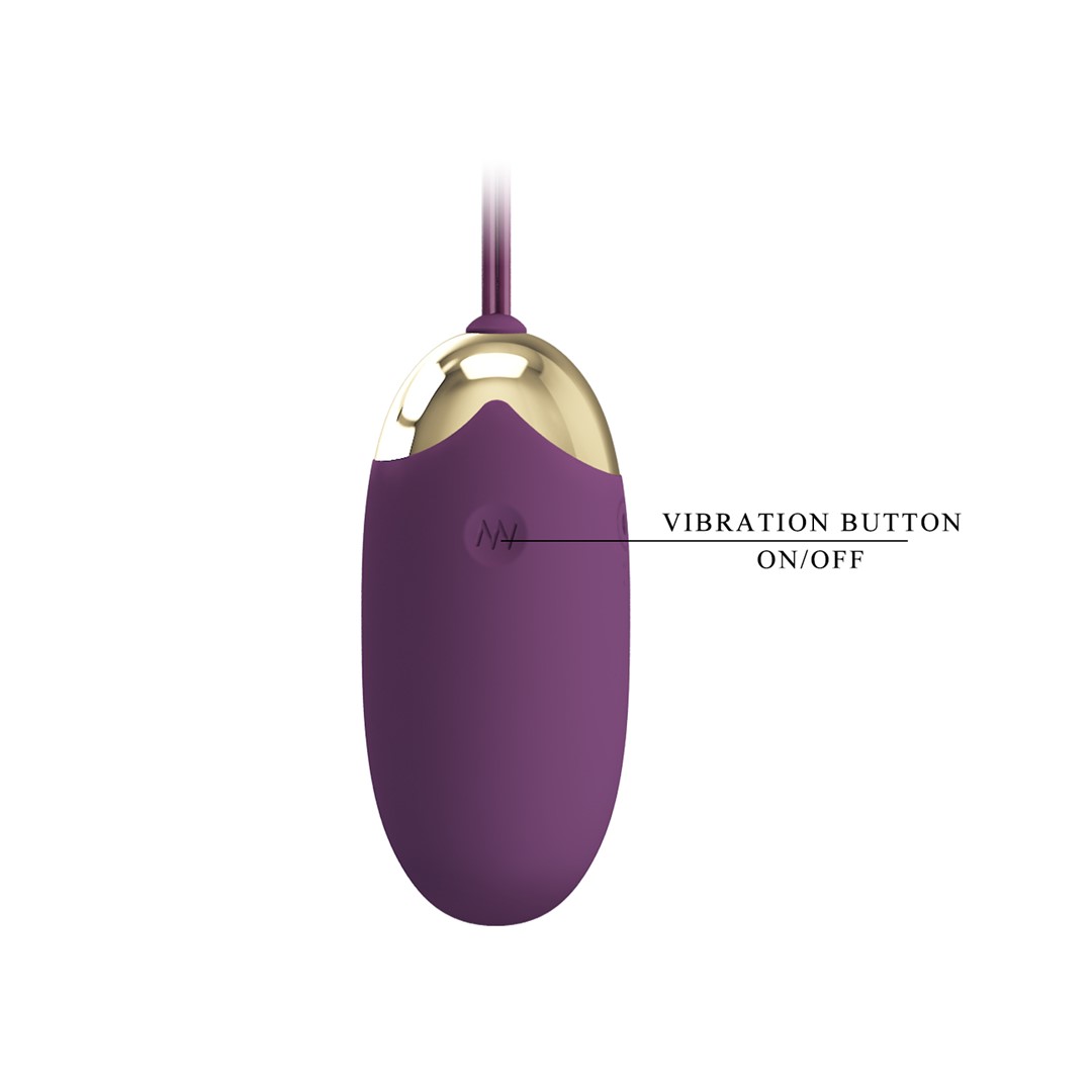 Ou Vibrator Abner, 12 Moduri Vibratii, Bluetooth Control Free App, Silicon, USB, Violet, #5, Erotic24.ro