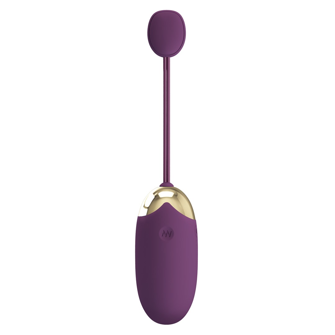 Ou Vibrator Abner, 12 Moduri Vibratii, Bluetooth Control Free App, Silicon, USB, Violet, #2, Erotic24.ro