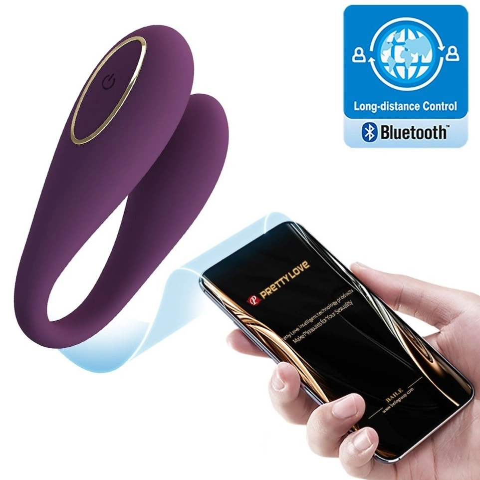 Vibrator Pretty Love August, Bluetooth Control Free App, Silicon, USB, Mov Inchis