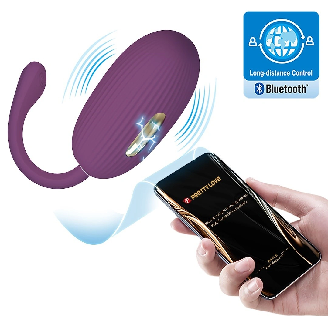 Ou Vibrator Doreen 12 Moduri Vibratii, 3 Moduri Electrosocuri, Silicon, Bluetooth Control, Free App, USB, Mov Inchis