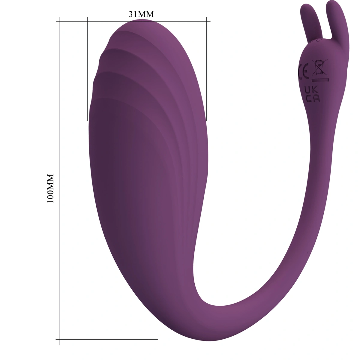 Ou Vibrator Catalina, Bluetooth Control Free App, Silicon, USB, Mov Inchis, #9, Erotic24.ro