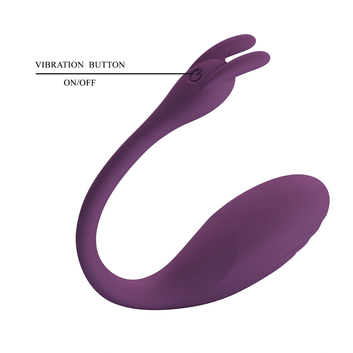 Ou Vibrator Catalina, Bluetooth Control Free App, Silicon, USB, Mov Inchis, #7, Erotic24.ro