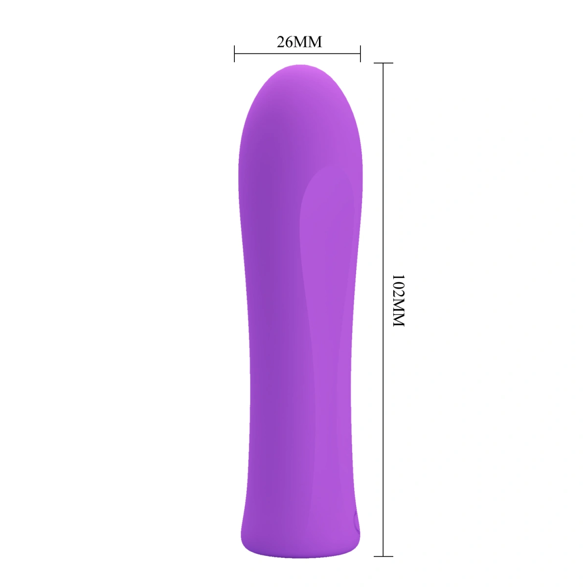 Vibrator Pretty Love Alfreda, 12 Moduri Vibratii, Silicon, USB, Violet, 10.2 cm, #8, Erotic24.ro