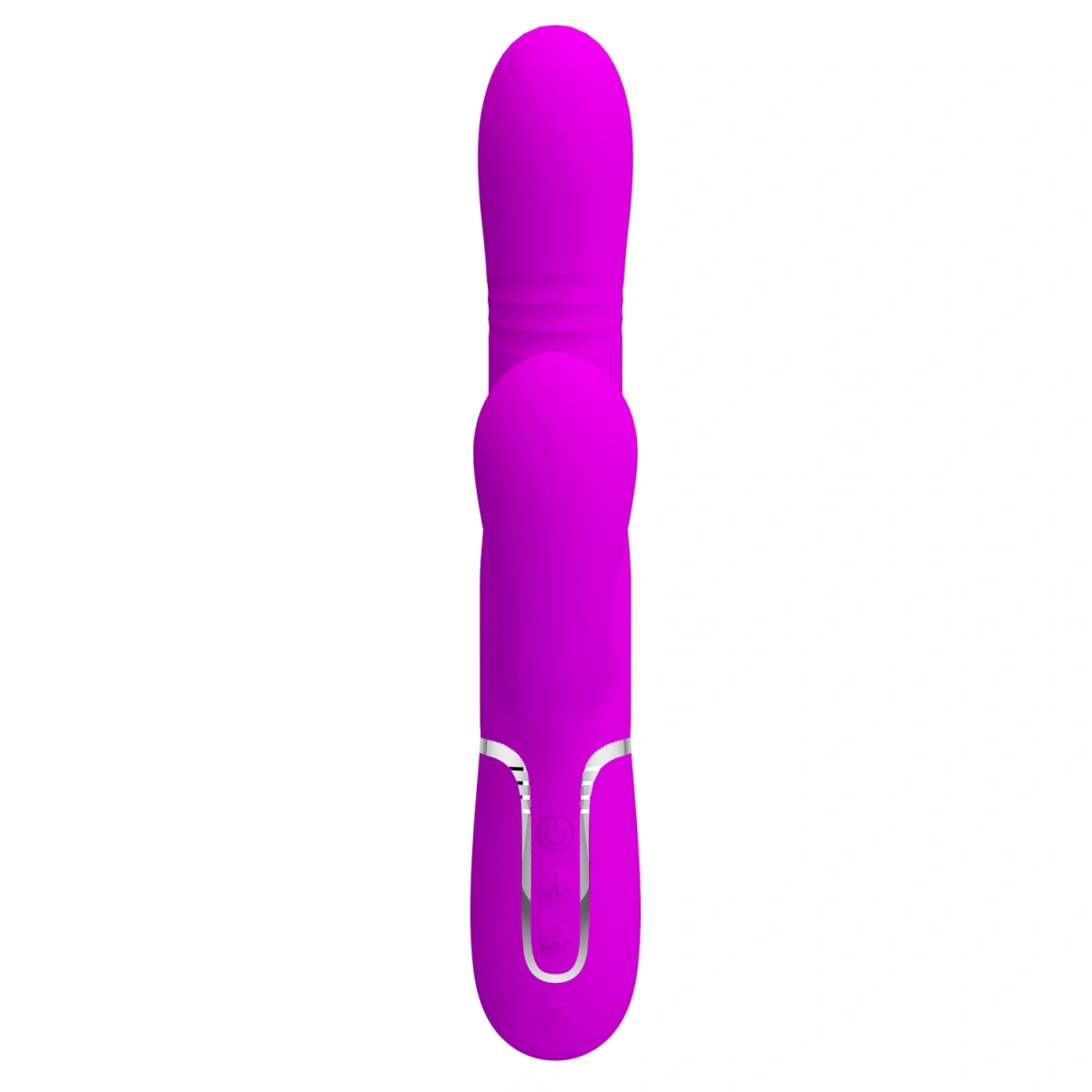 Vibrator Twinkled Tenderness Mariana, 4 in 1, Silicon, USB, Roz, 22.6 cm, #2, Erotic24.ro