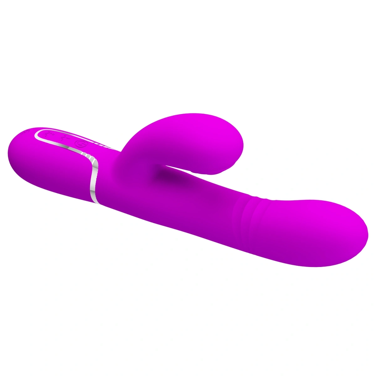 Vibrator Twinkled Tenderness Mariana, 4 in 1, Silicon, USB, Roz, 22.6 cm, #3, Erotic24.ro